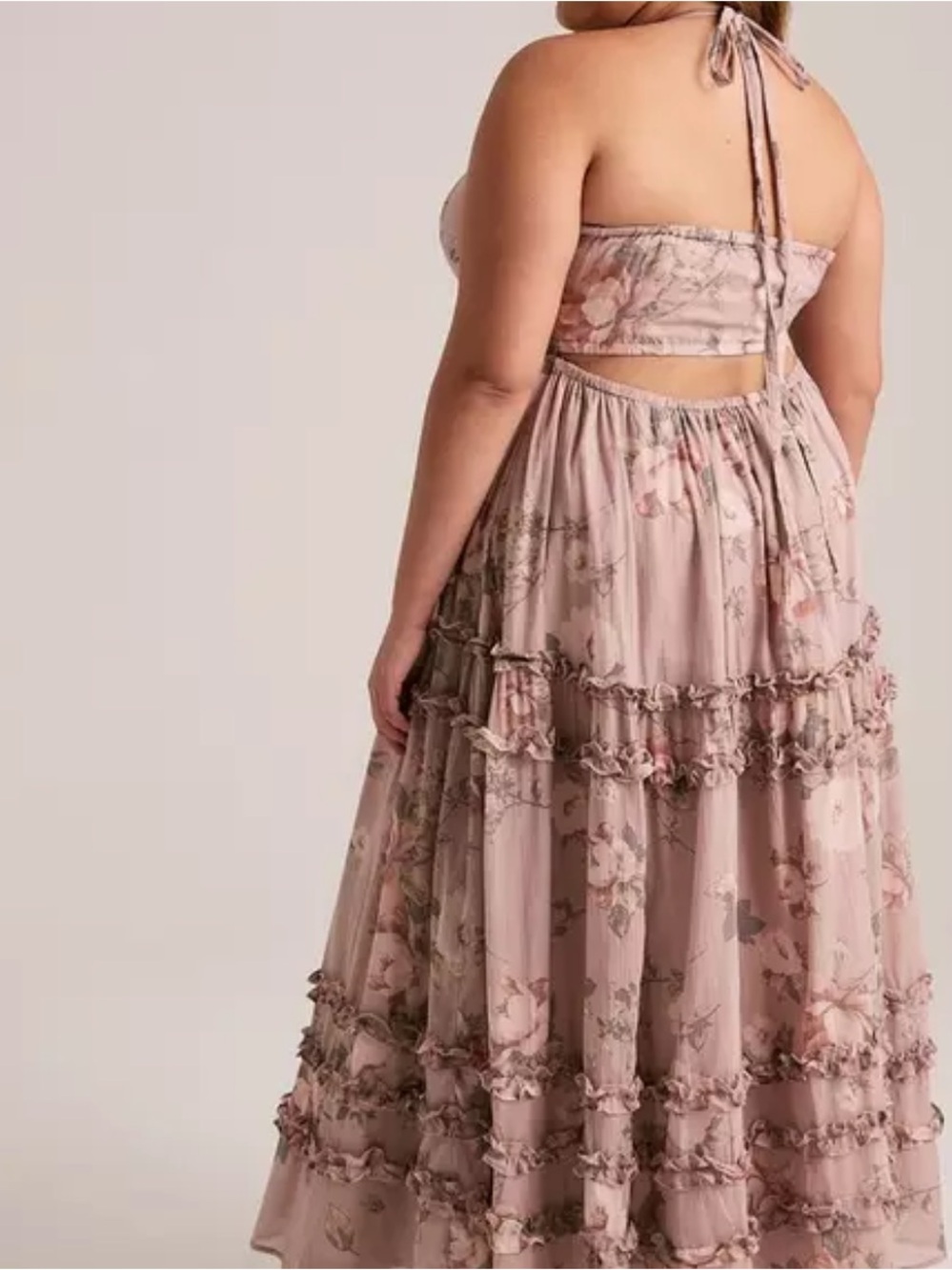 Torrid Festi Cross-Front Halter Maxi Dress - Picture 2 of 6
